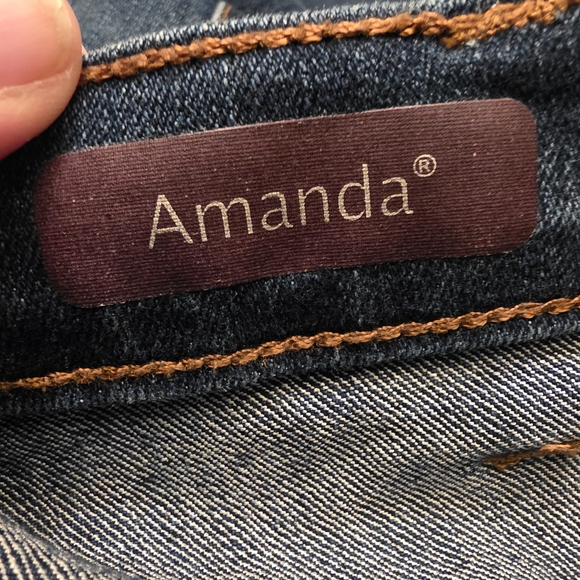 Gloria Vanderbilt Sz 24w Amanda Denim Blue Jeans. EUC. - Picture 3 of 9